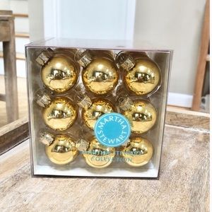 HOLD for Bella- Martha Stewart Collection Glass Ornaments